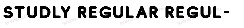 Studly Regular Regul字体转换 Studly Regular Regul字体转换